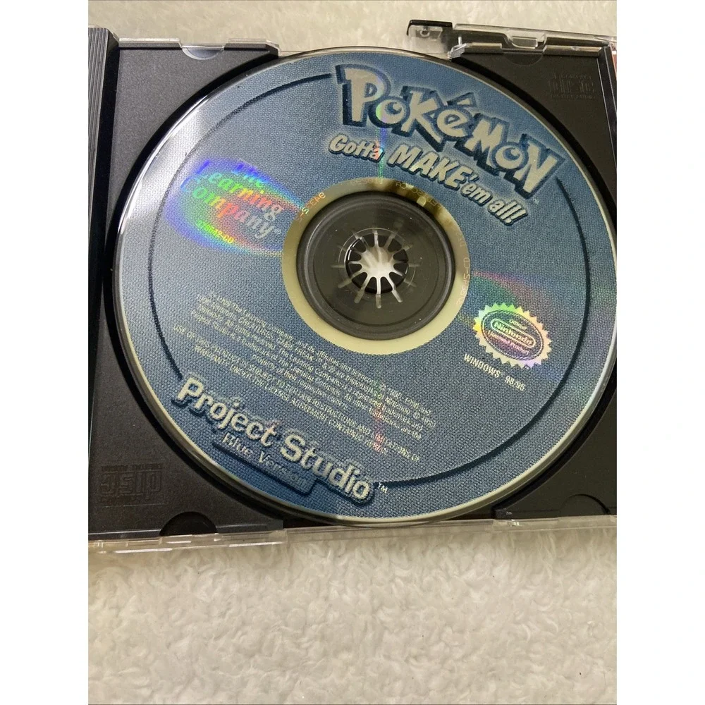 Pokemon Gotta‎ Make Em All Project Studio Computer PC CD-ROM 1999 Red And Blue